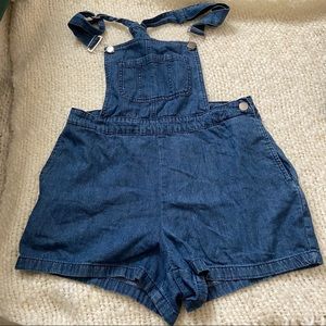 Short overalls soft denim